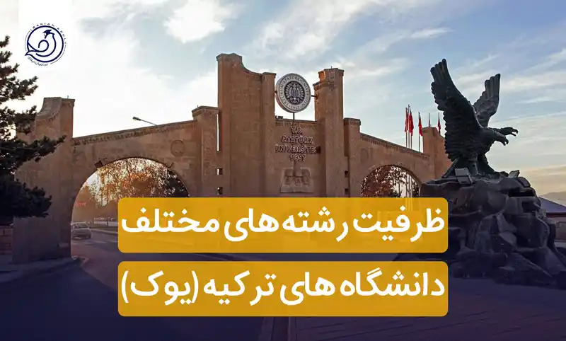 اعلام ظرفیت رشته های دانشگاه های ترکیه(2024)