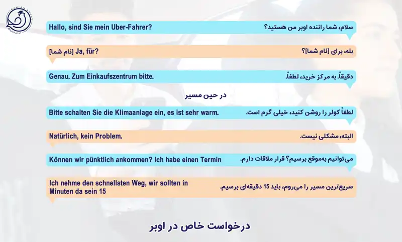 گرفتن تاکسی آلمانی درخواست ویژه اوبر